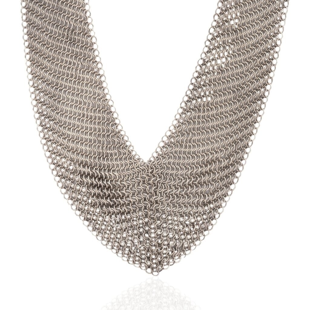 Vintage Silver Mesh Bib, by Elsa Peretti for Tiffany & Co.