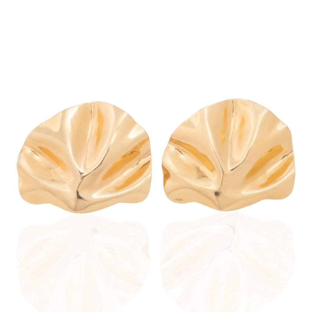 Vintage Fan Motif Earrings