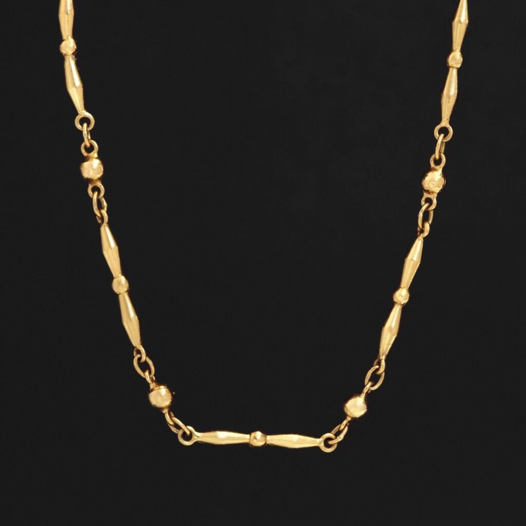 Vintage Fancy Link Beaded Necklace