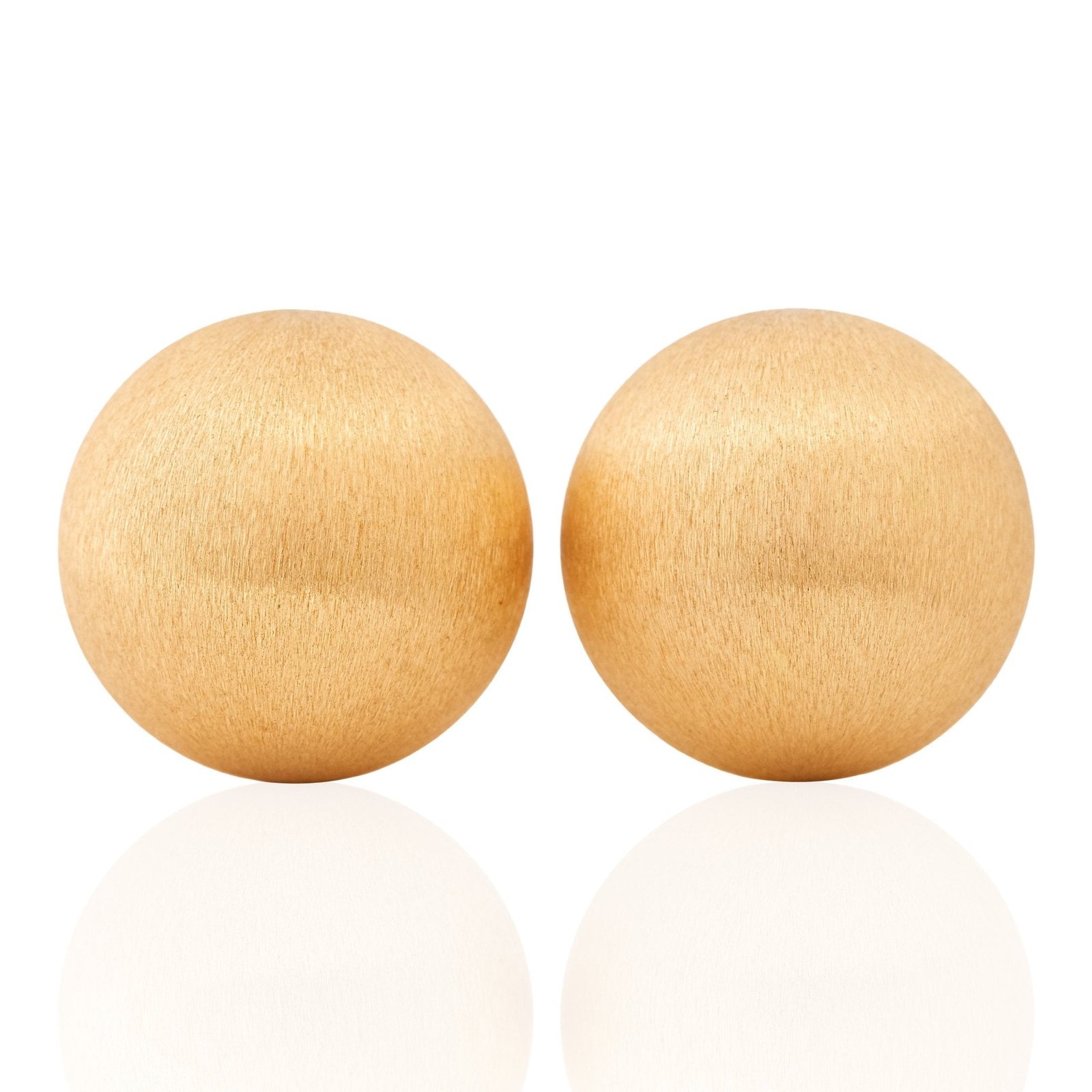 Vintage Florentine Sphere Earrings, Italian - Image 3