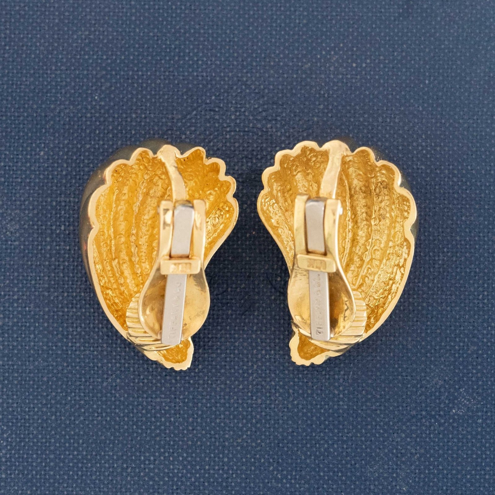 Vintage Fluted Teardrop Clip-On Earrings, by Tiffany & Co. - Image 4