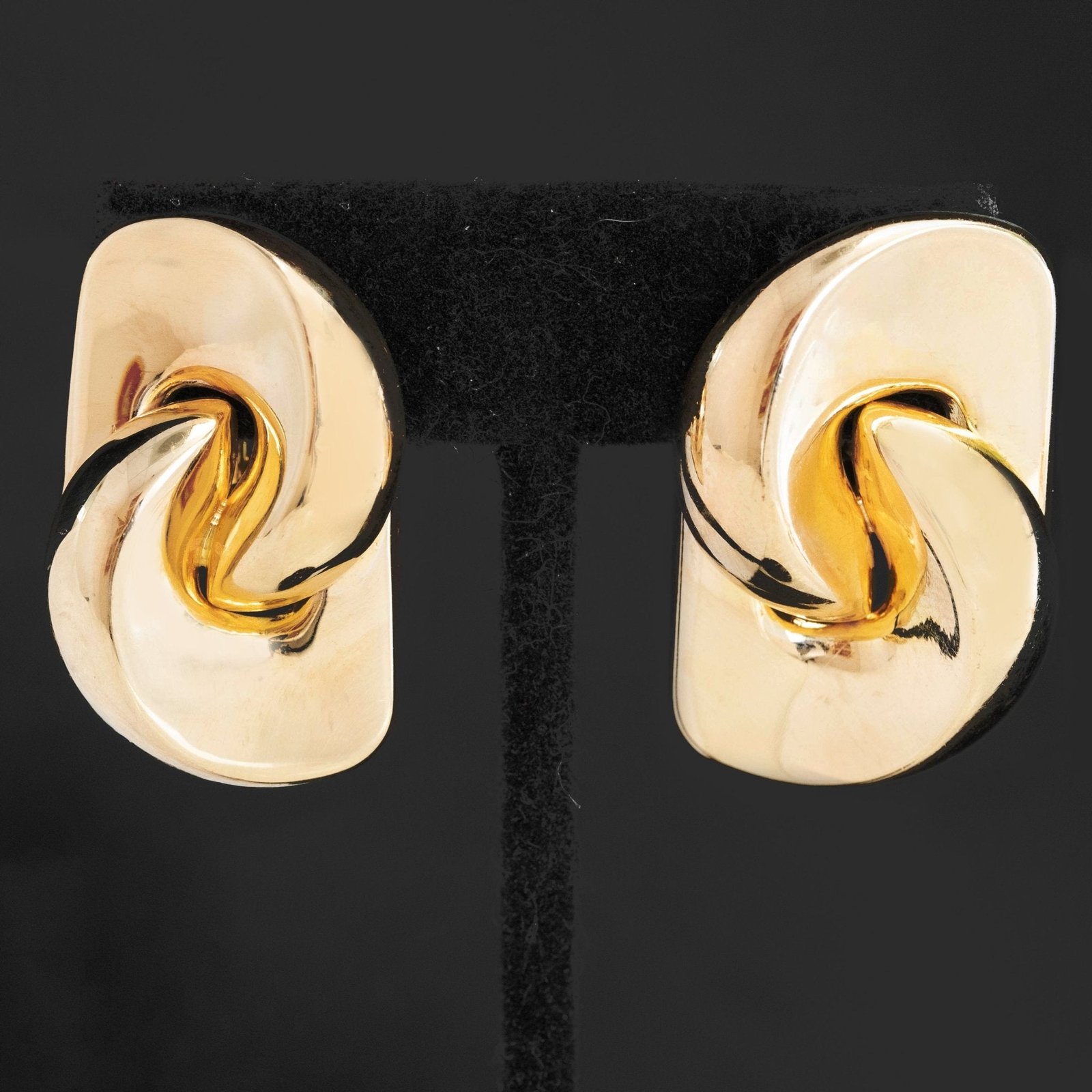 Vintage Freeform Twist Earrings