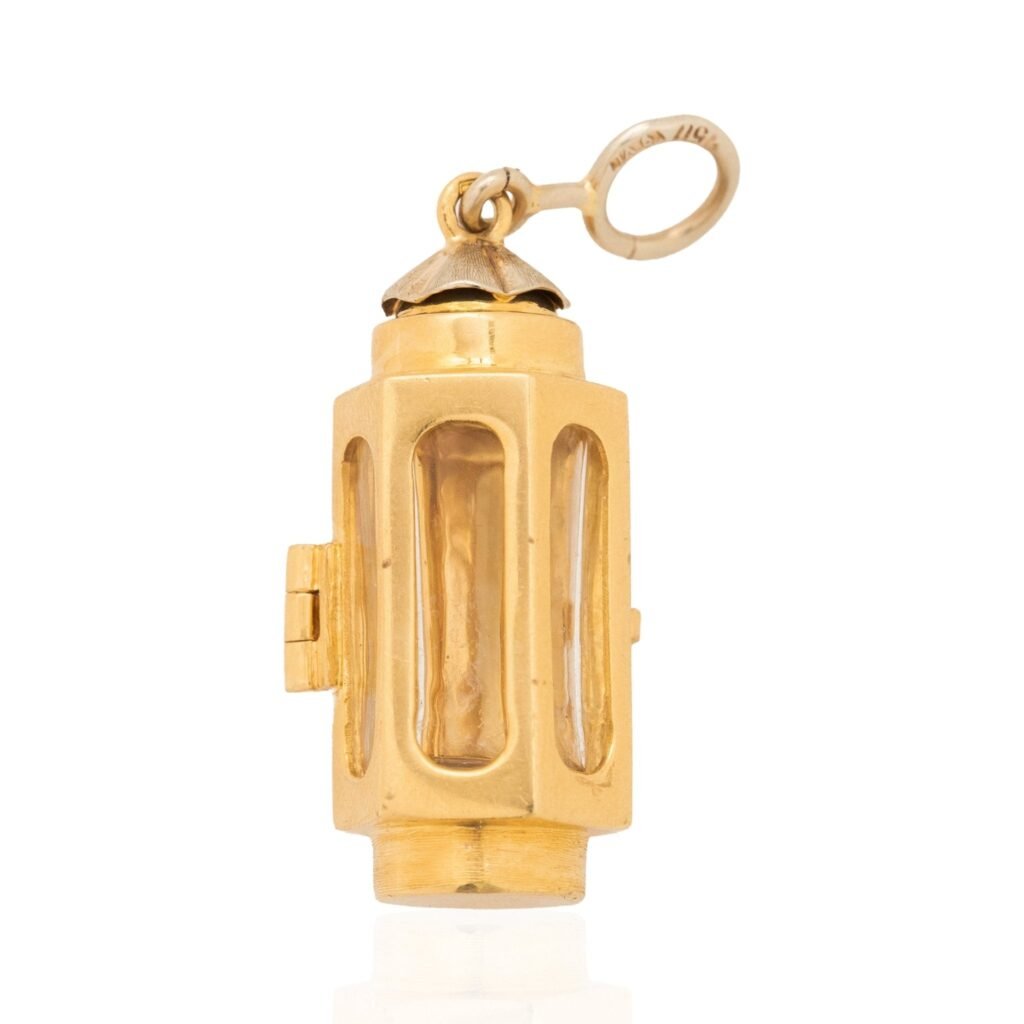 Vintage Glass Lantern Pendant