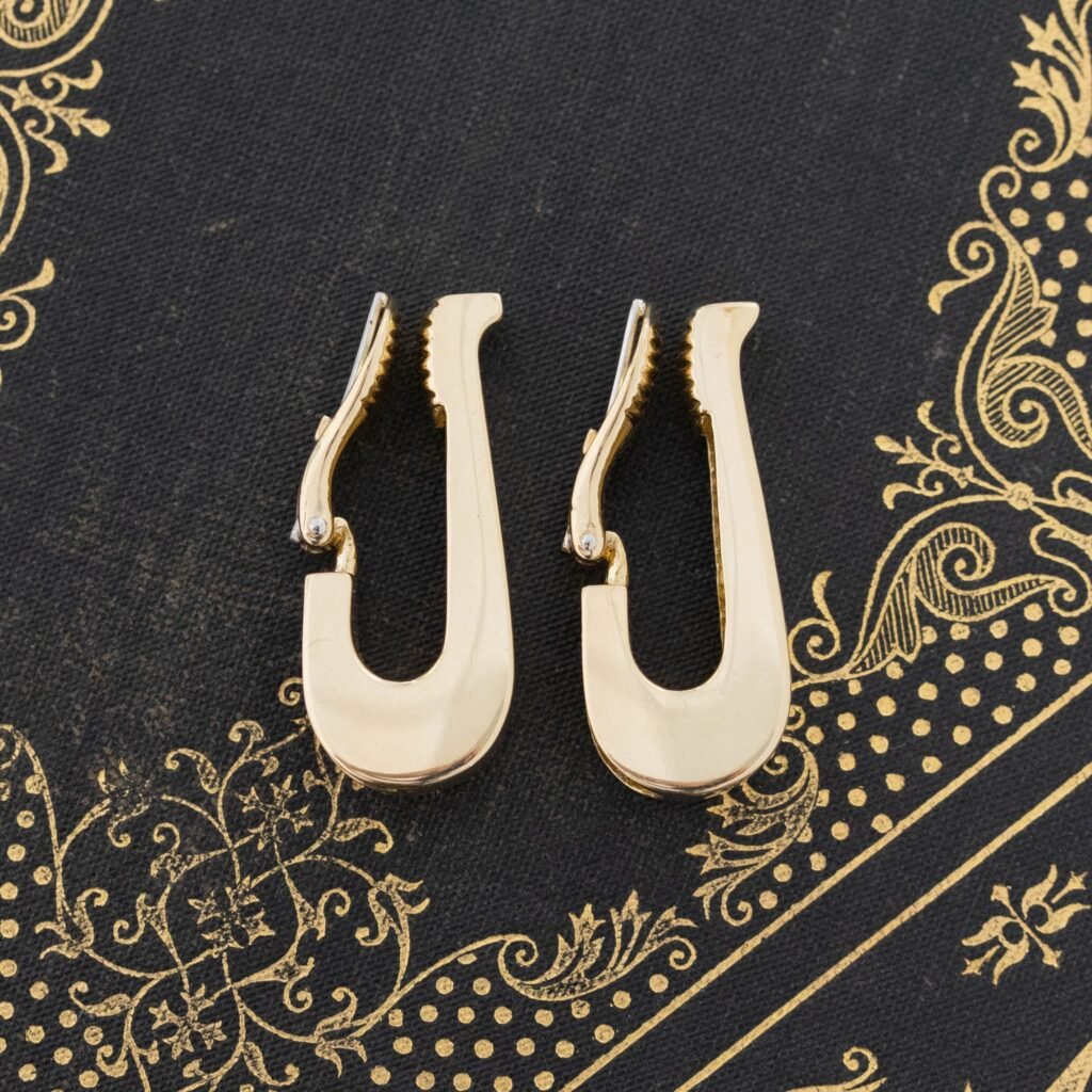 Vintage Gold Clip-on Hoop Earrings, by Tiffany & Co.