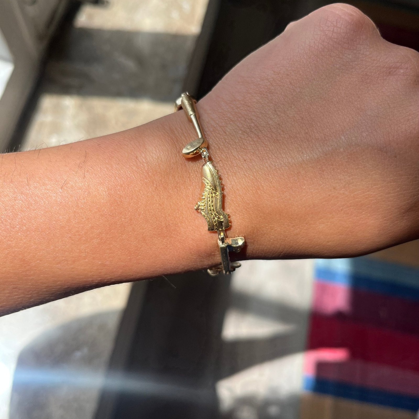 Vintage Golf Motif Charm Bracelet - Image 2
