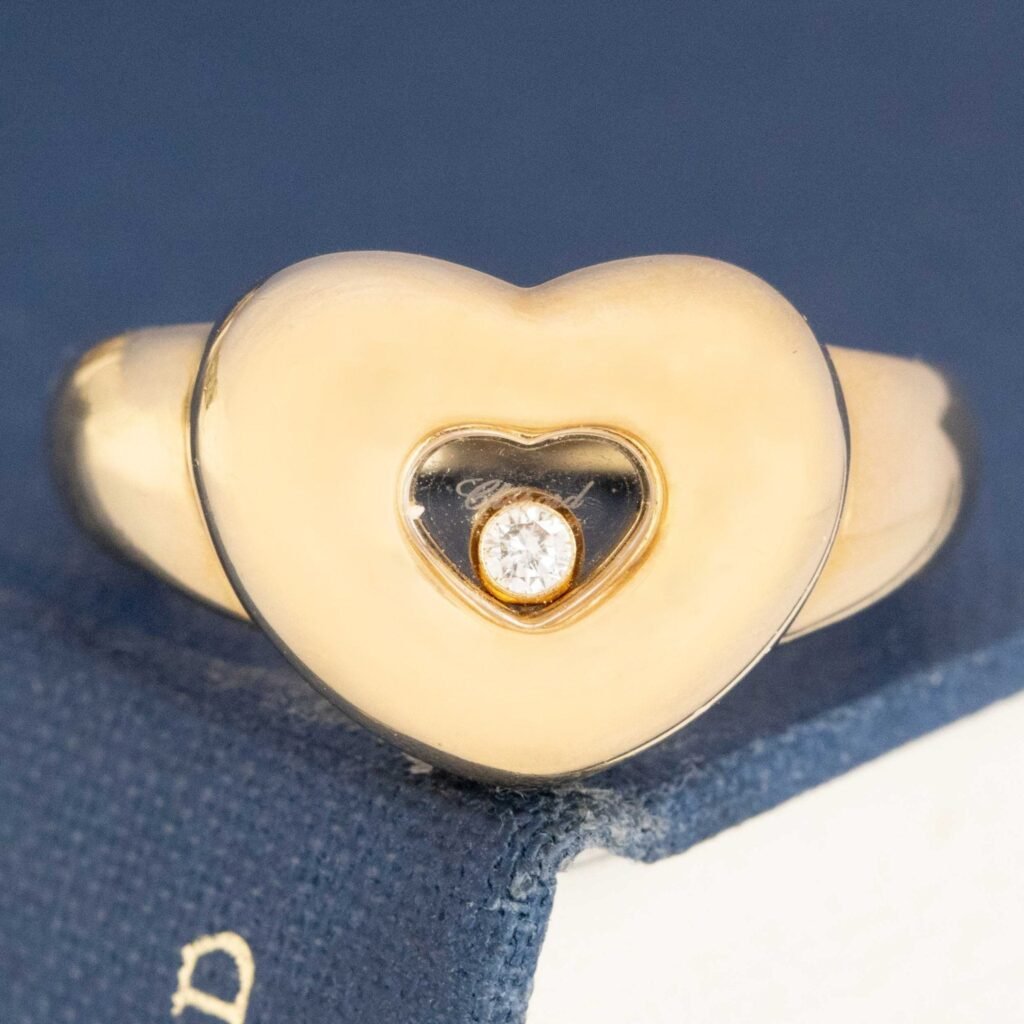 Vintage Happy Diamond Heart Ring, by Chopard