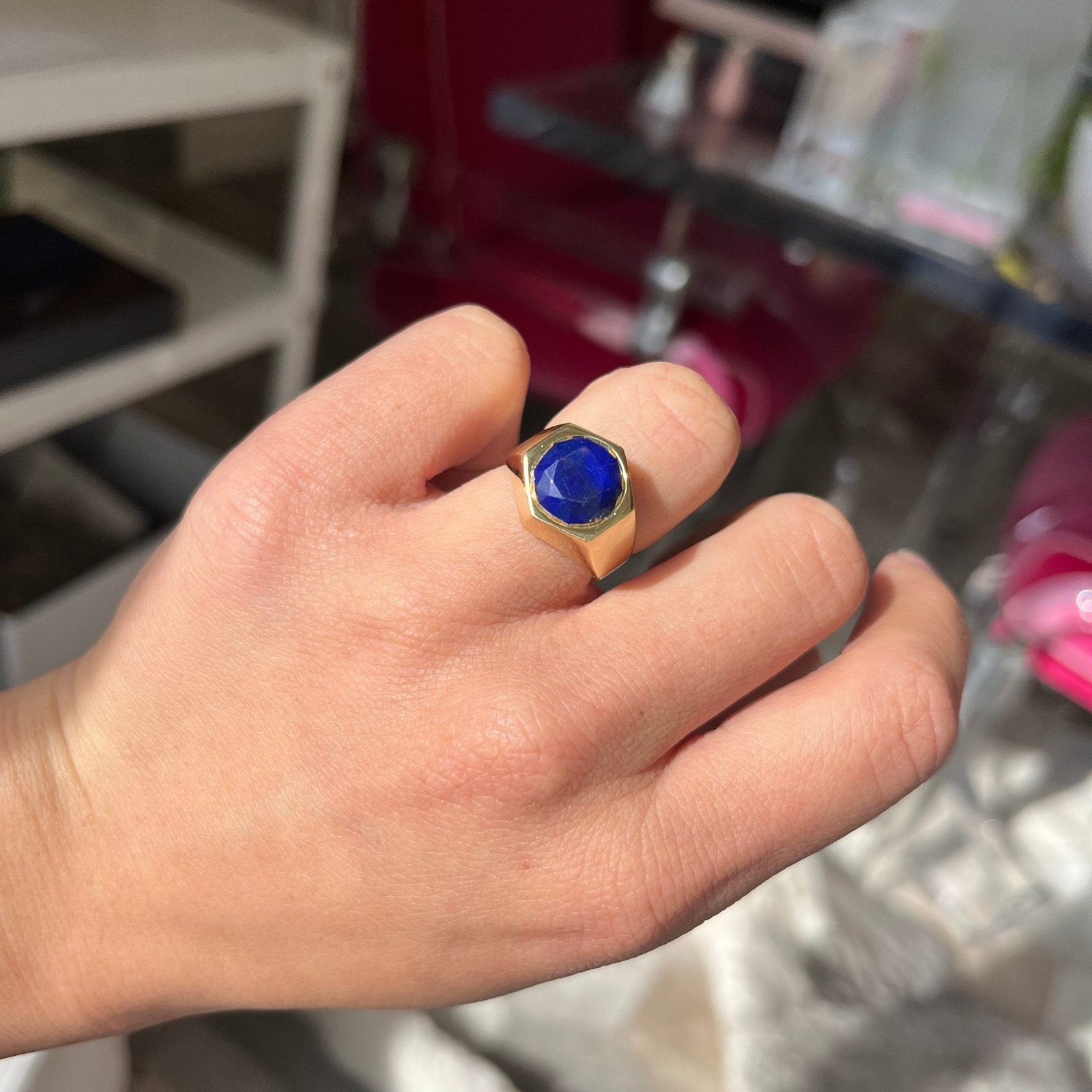 Vintage Lapis Lazuli Signet Ring, by Elsa Peretti for Tiffany & Co. - Image 2