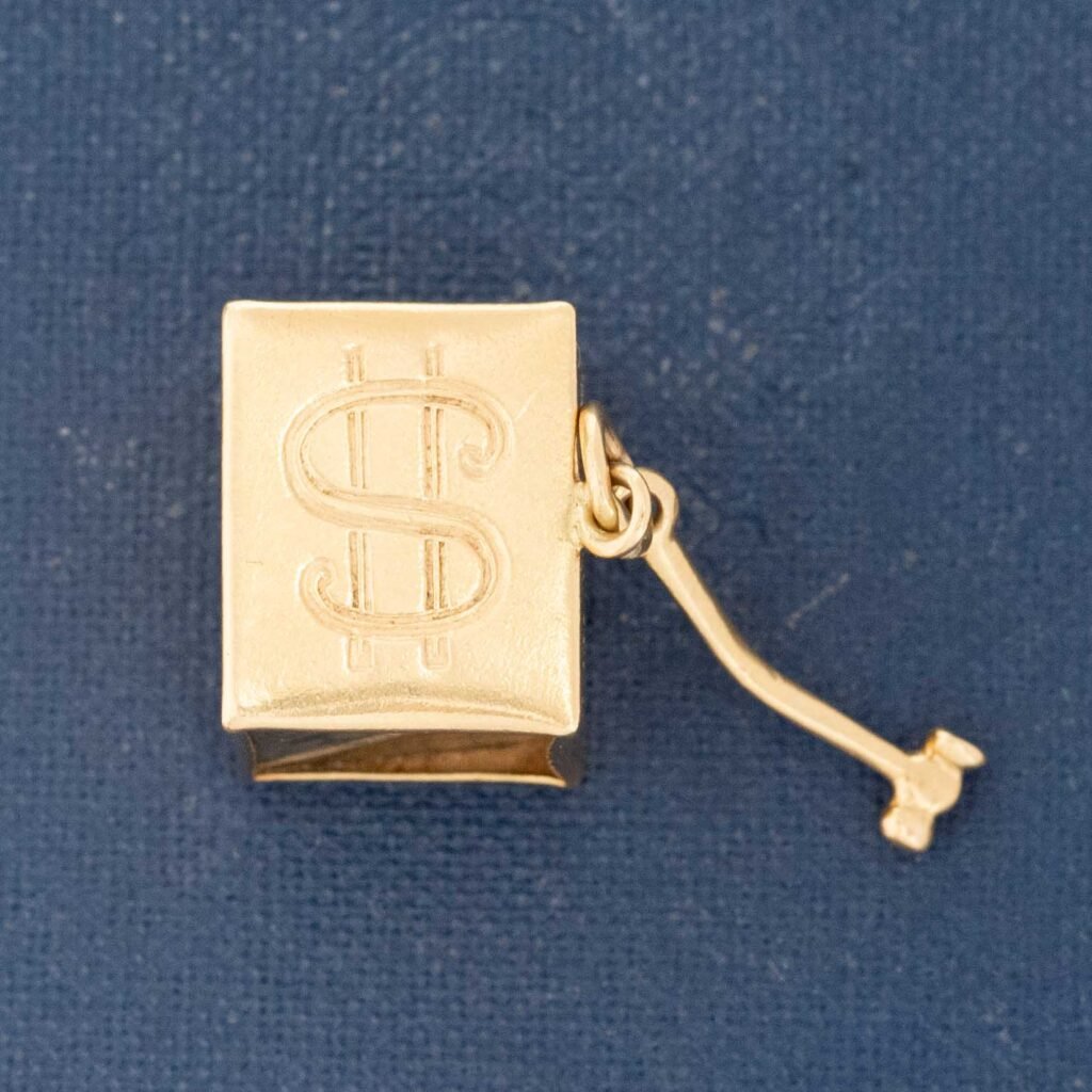 Vintage "Mad Money" Break in Case of Emergency Charm
