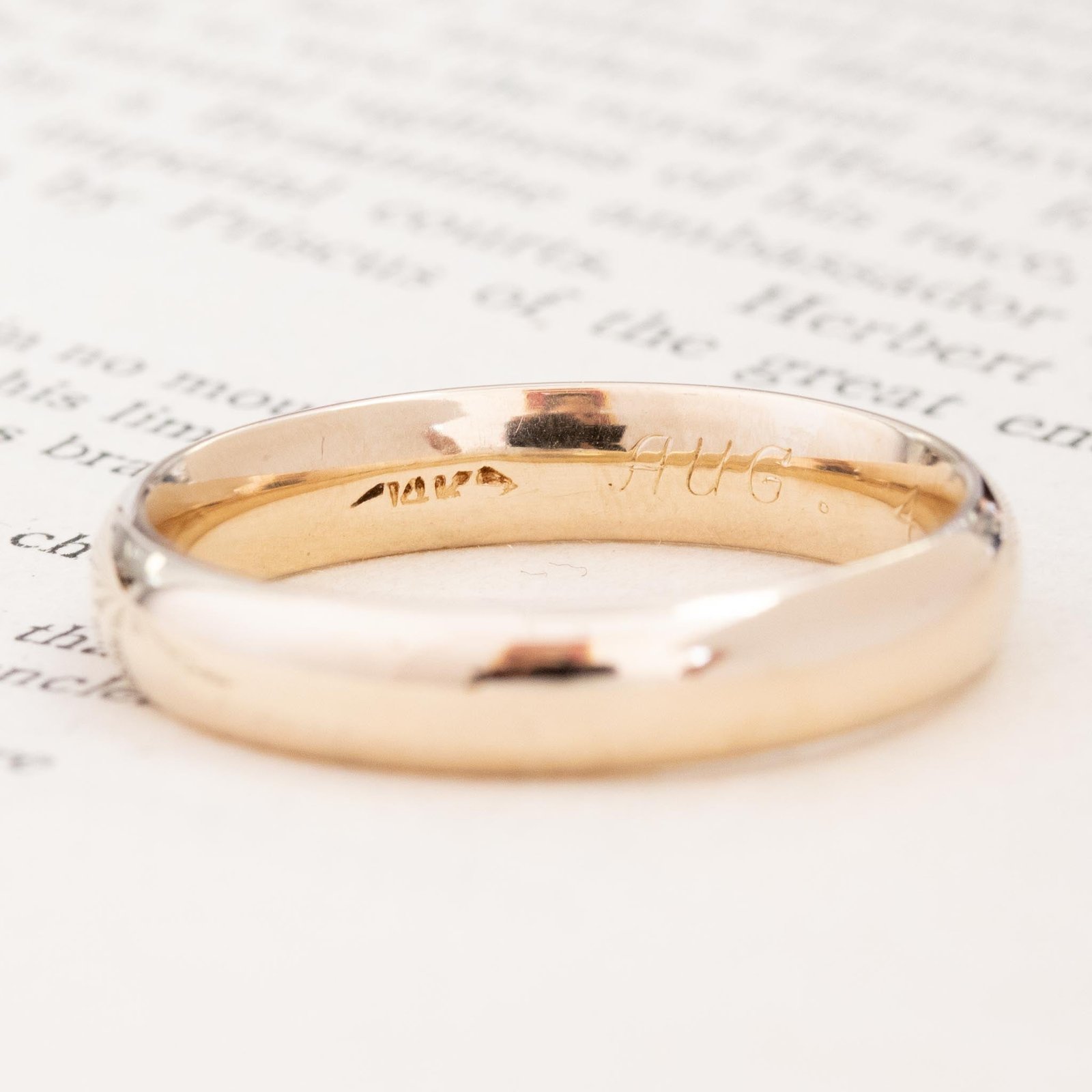 Vintage Men's Wedding Band, 4.95mm - Image 2