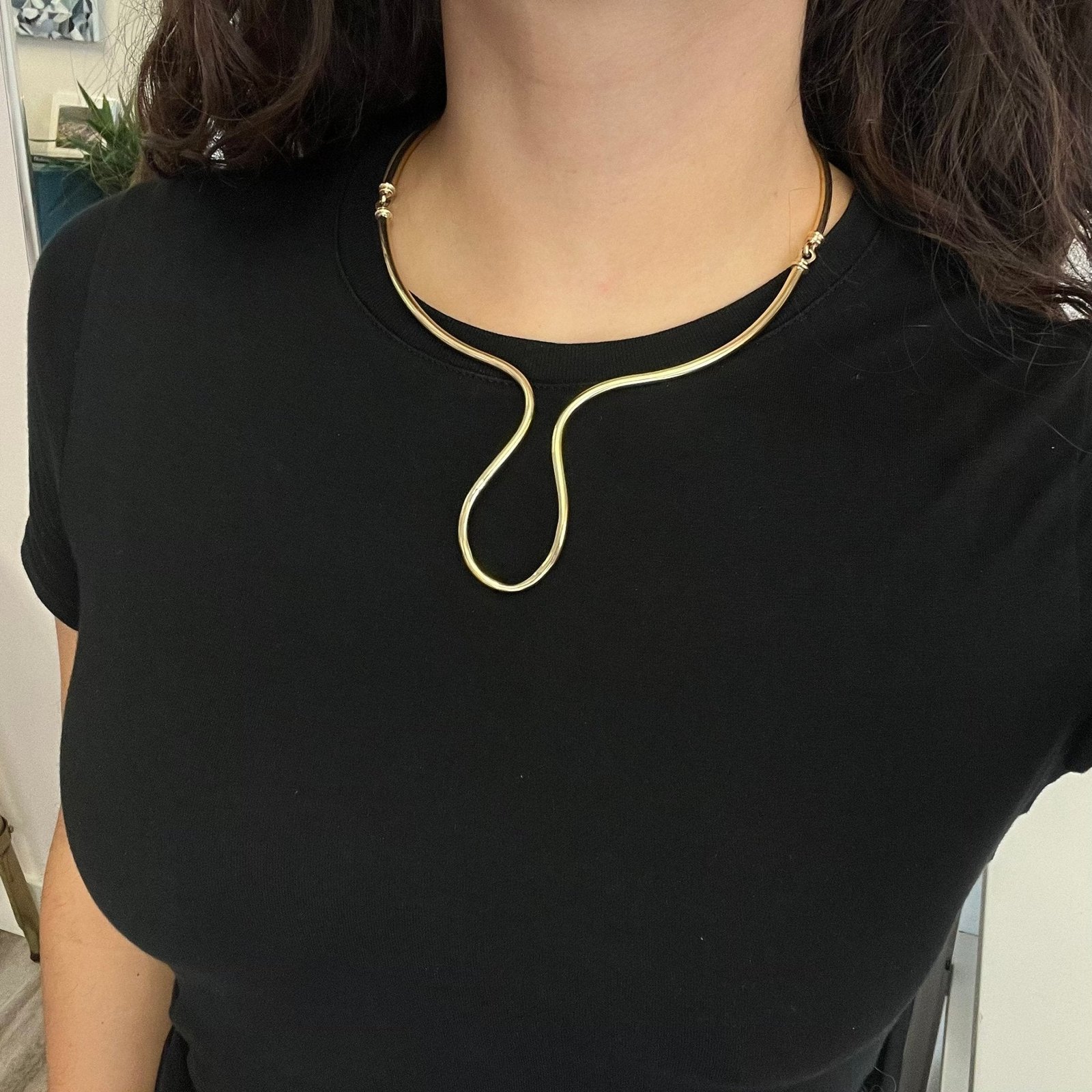 Vintage Modernist Drop Necklace, by Tiffany & Co. - Image 2