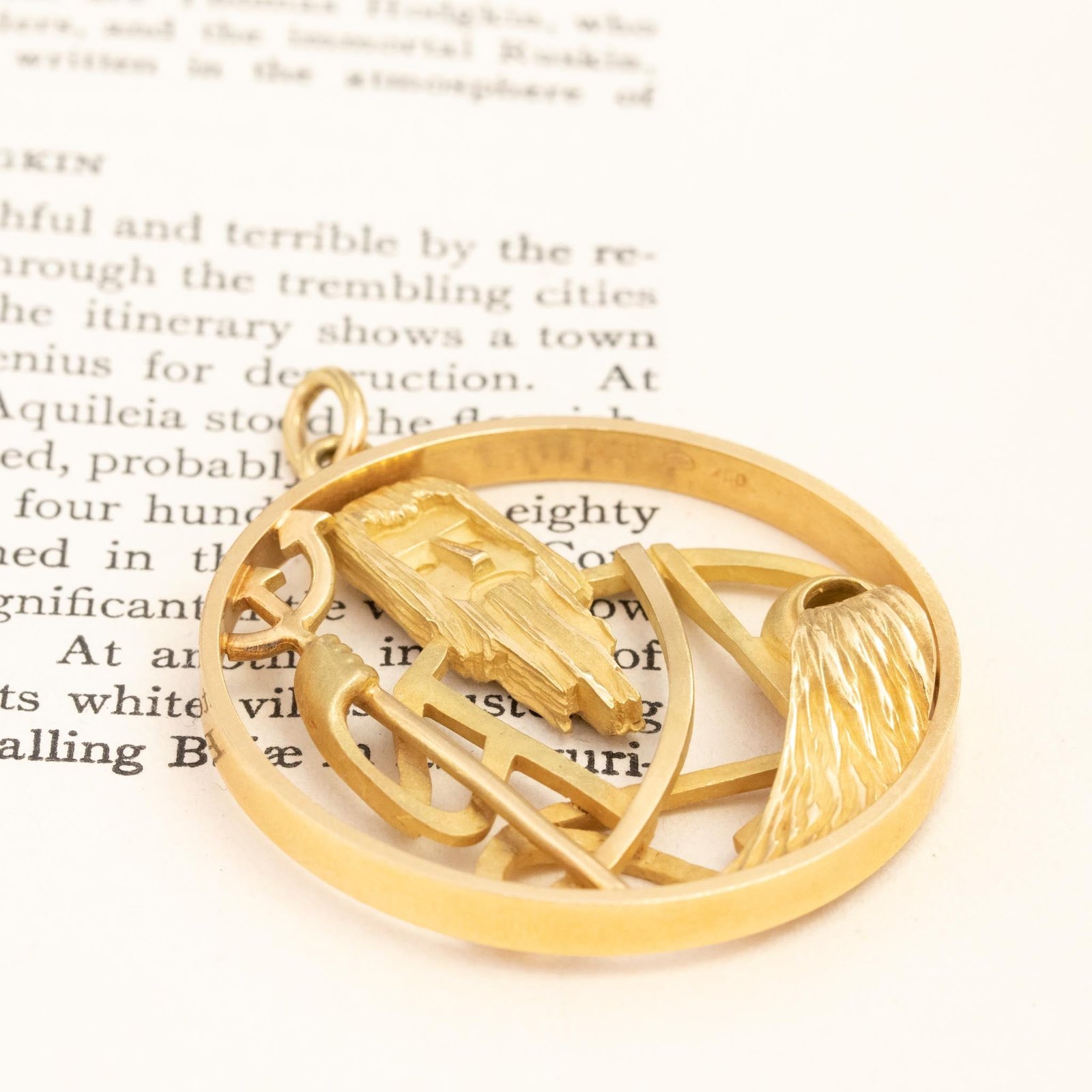 Vintage Neptune/Aquarius Pendant, by Gubelin - Image 3