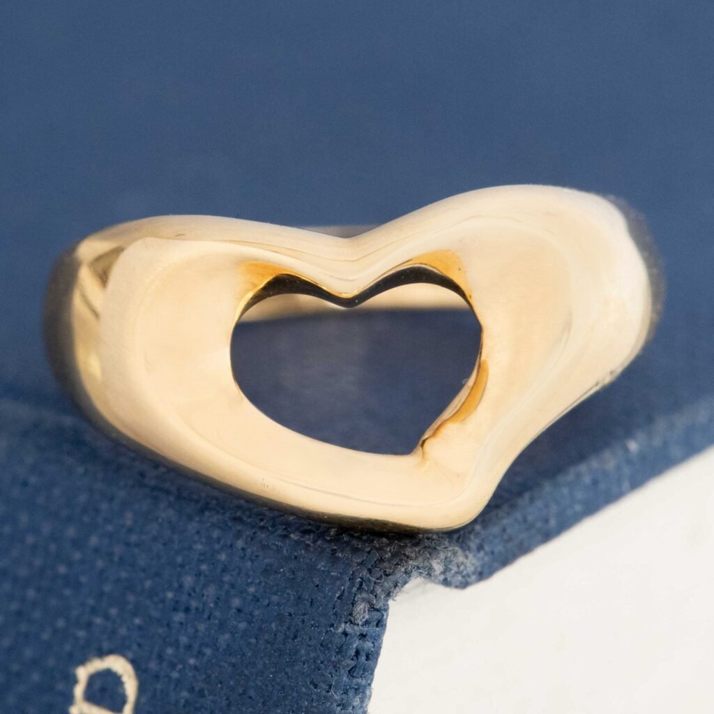 Vintage Open Heart Signet Ring, by Tiffany & Co.