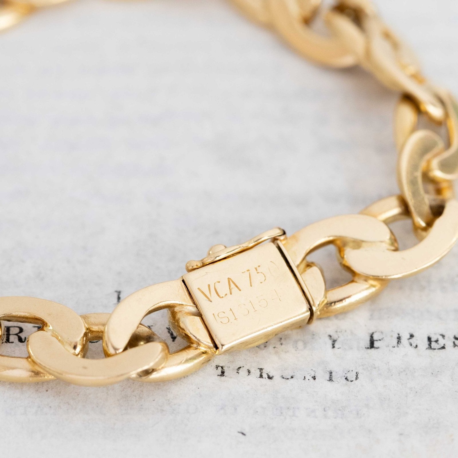 Vintage Oval Link Bracelet, by Van Cleef & Arpels France - Image 3