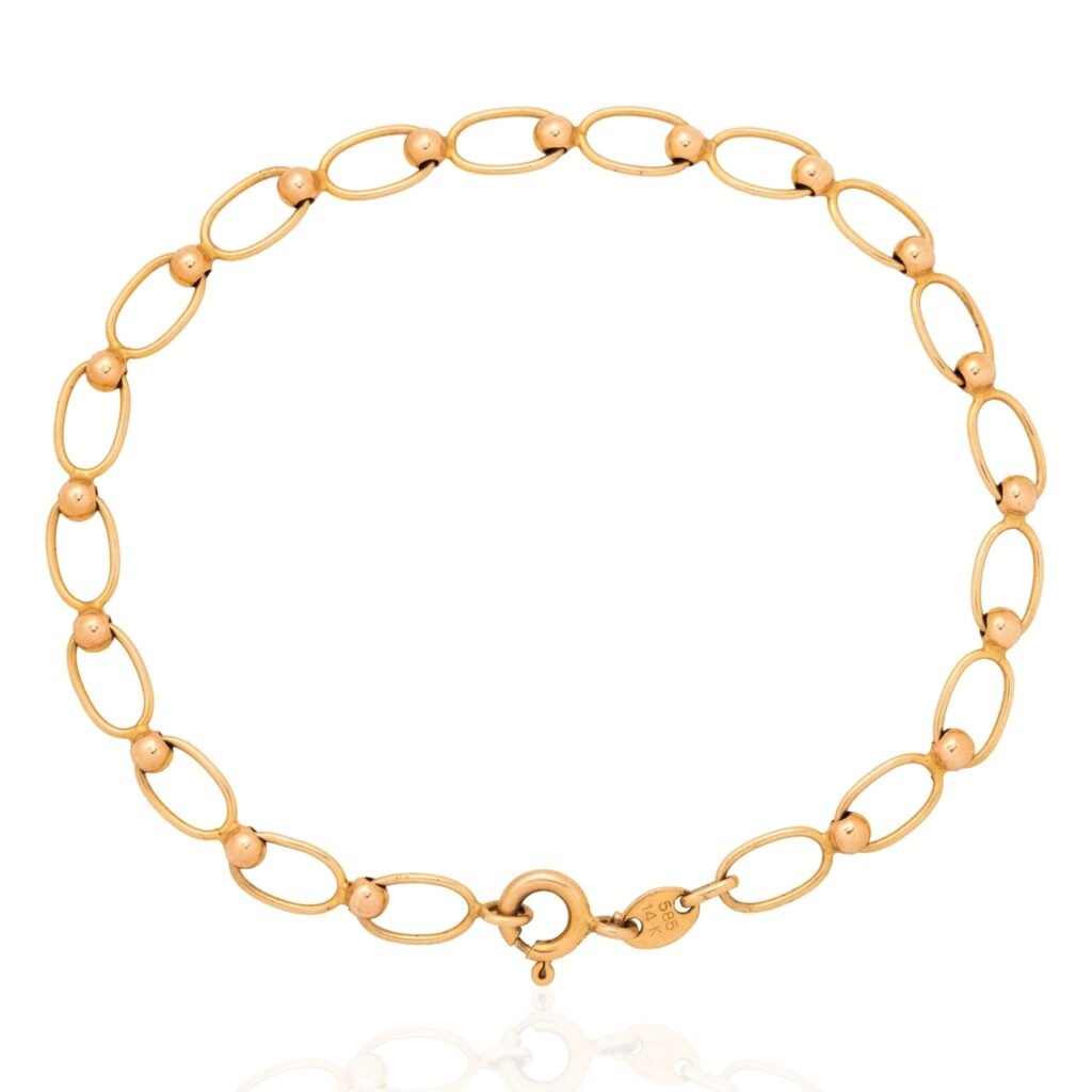 Vintage Oval Link Bracelet, Italian