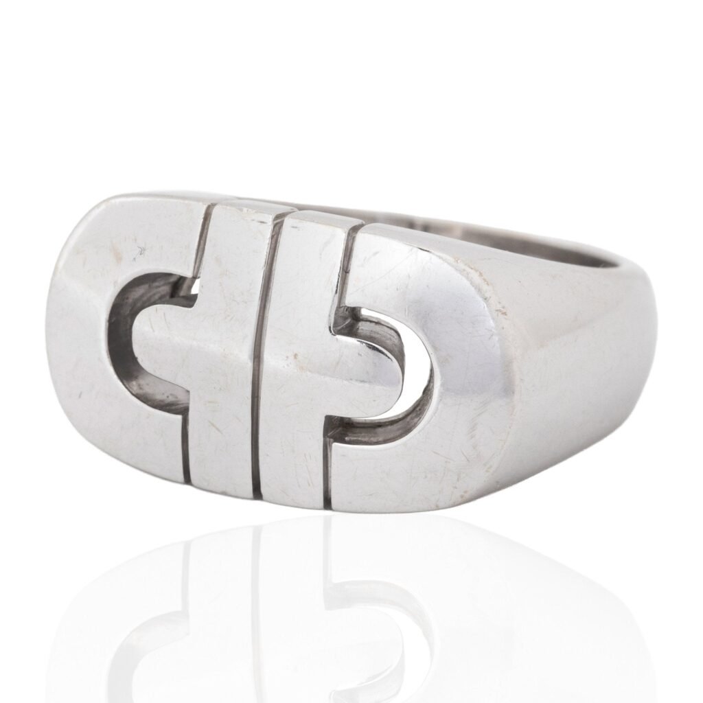 Vintage Parentesi Signet Ring, by Bvlgari
