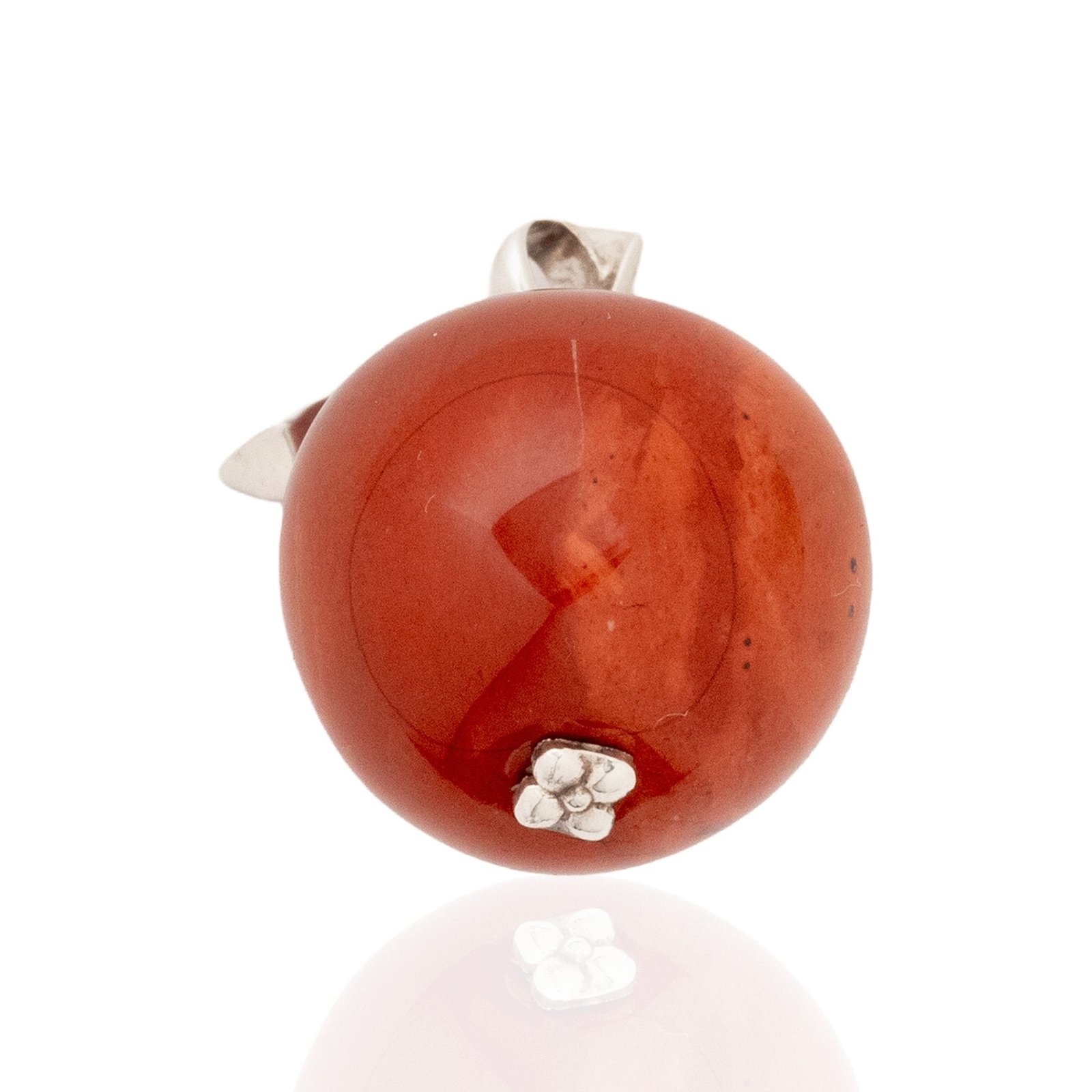 Vintage Jasper Quartz Apple Pendant - Image 5
