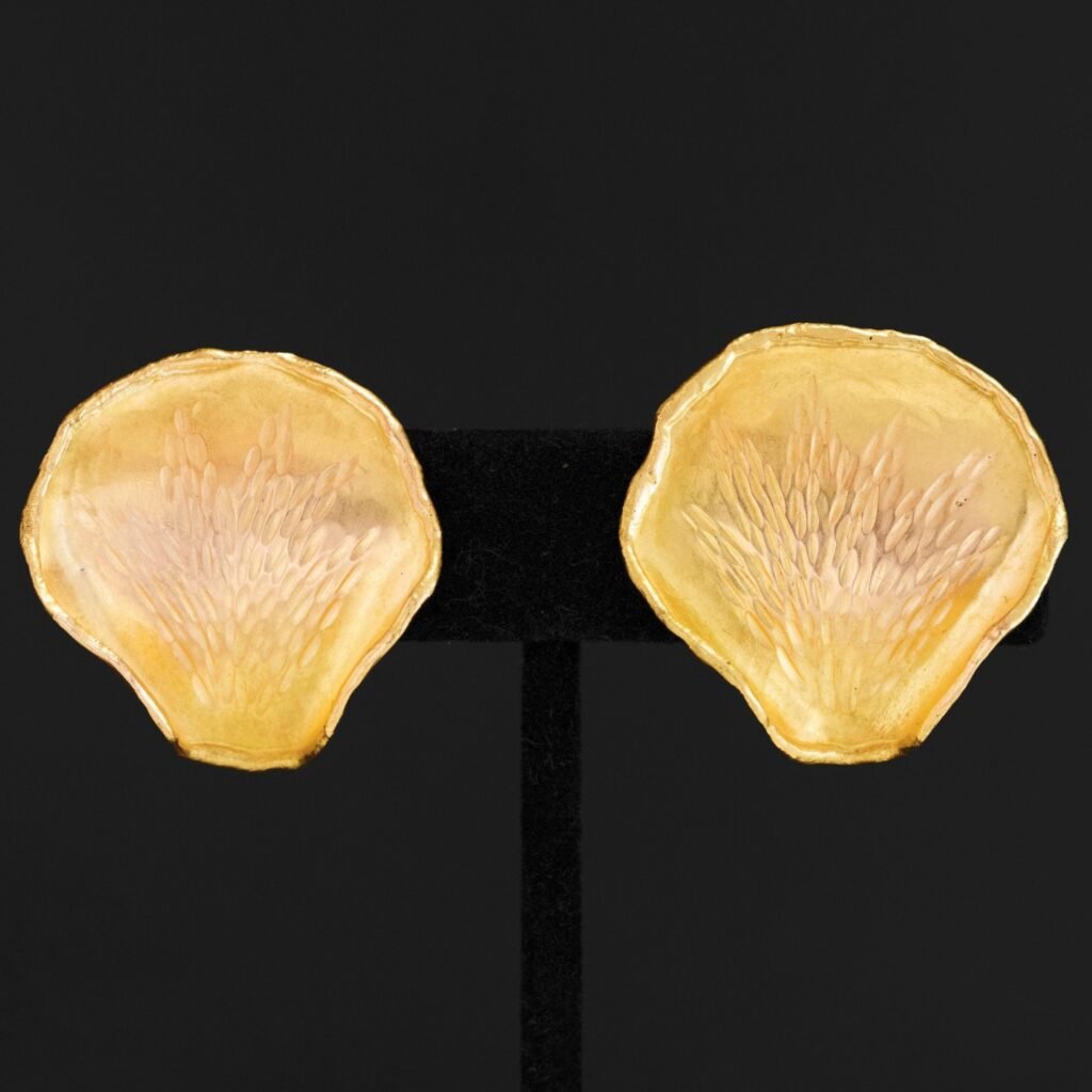 Vintage Rose Petal Earrings, by Tiffany & Co.