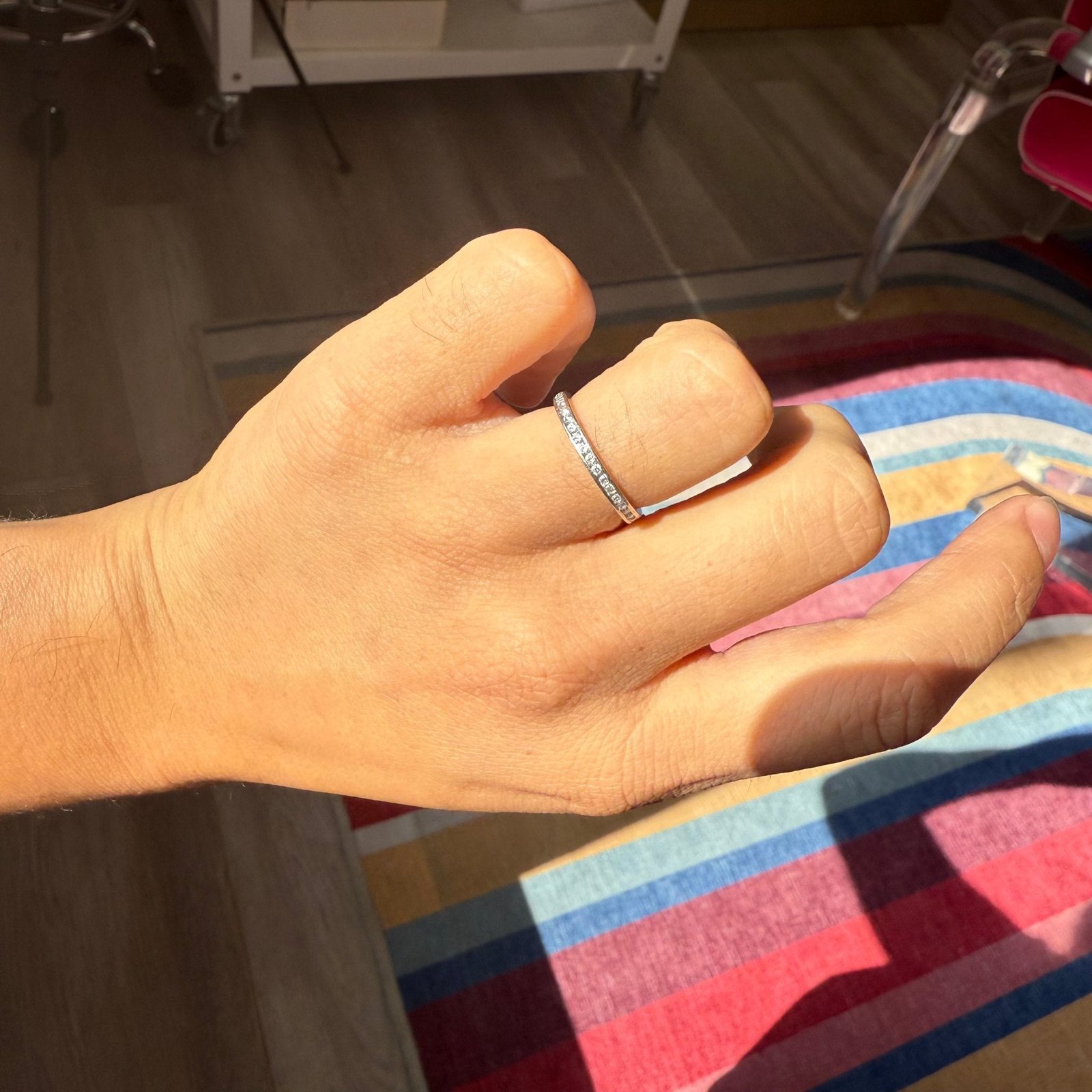 Vintage Round Brilliant Cut Diamond Eternity Band, by Tiffany & Co. - Image 2