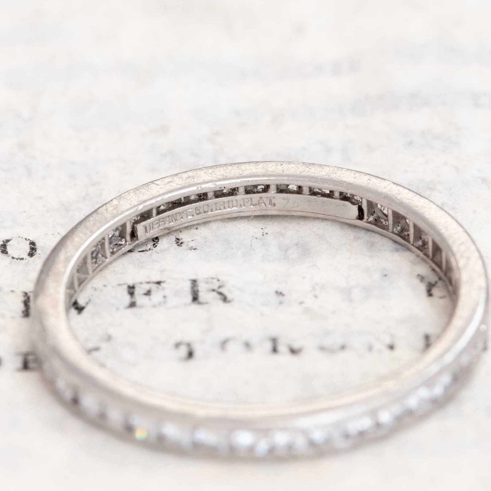 Vintage Round Brilliant Cut Diamond Eternity Band, by Tiffany & Co. - Image 3