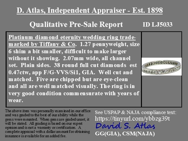 Vintage Round Brilliant Cut Diamond Eternity Band, by Tiffany & Co. - Image 4