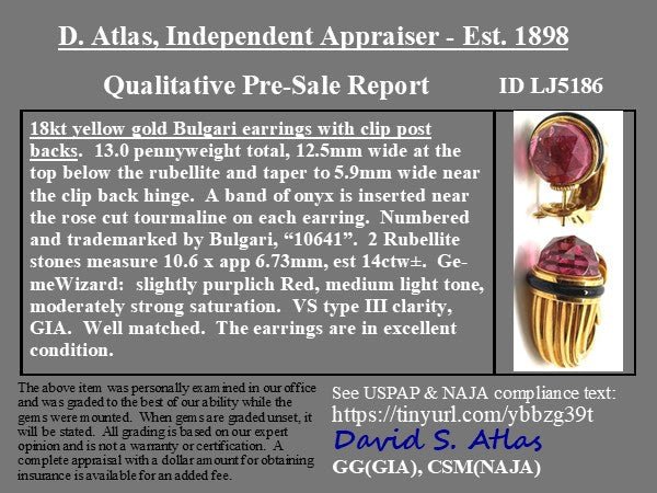 Vintage Rubellite Earrings, by Bvlgari - Image 4