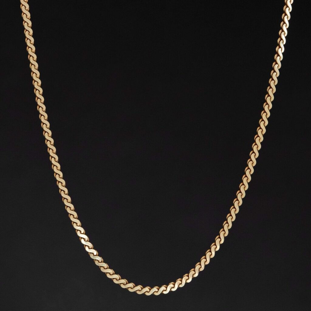 Vintage S Chain Link Necklace, by Uno A Erre