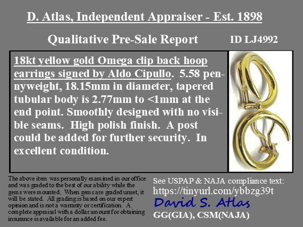 Vintage Swirl Clip-On Earrings, by Aldo Cipullo - Image 4