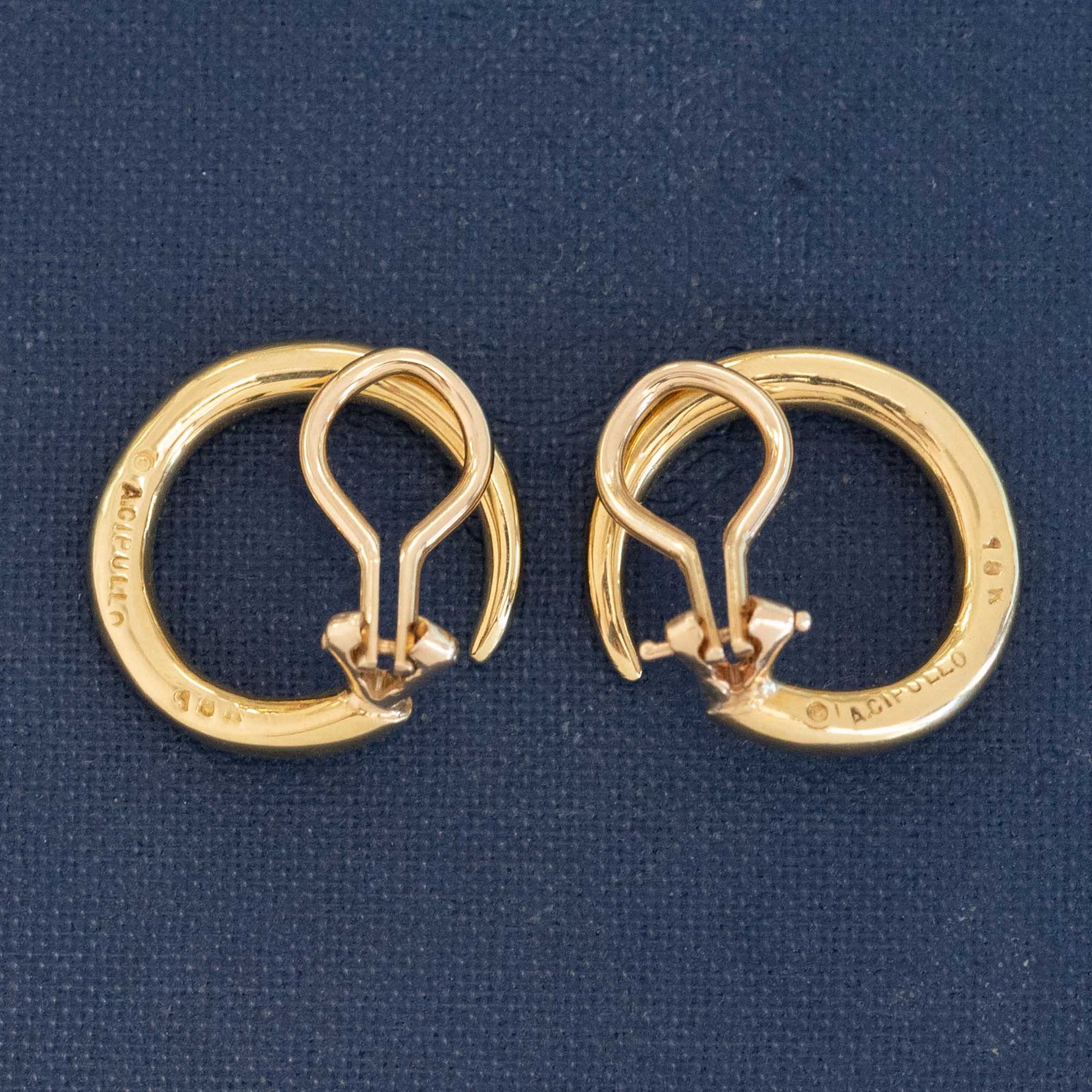 Vintage Swirl Clip-On Earrings, by Aldo Cipullo - Image 6
