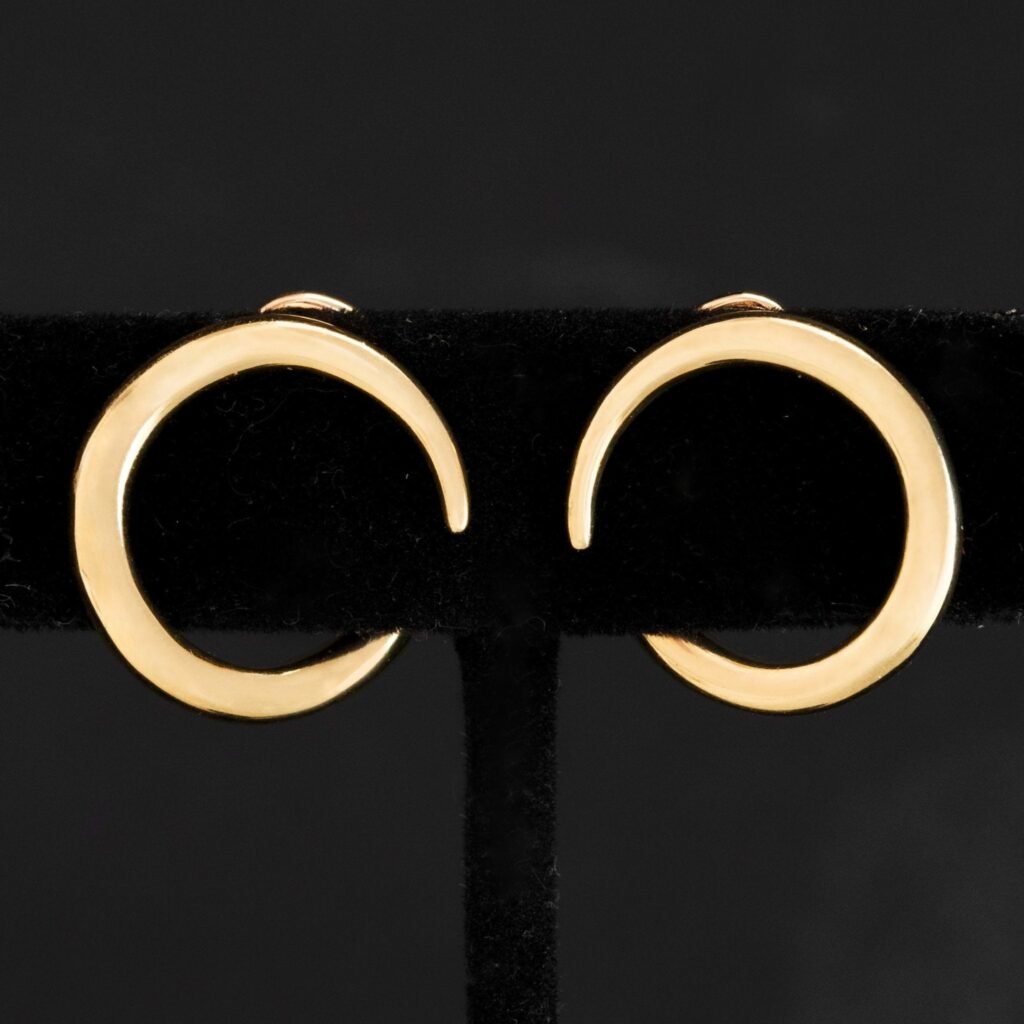 Vintage Swirl Clip-On Earrings, by Aldo Cipullo