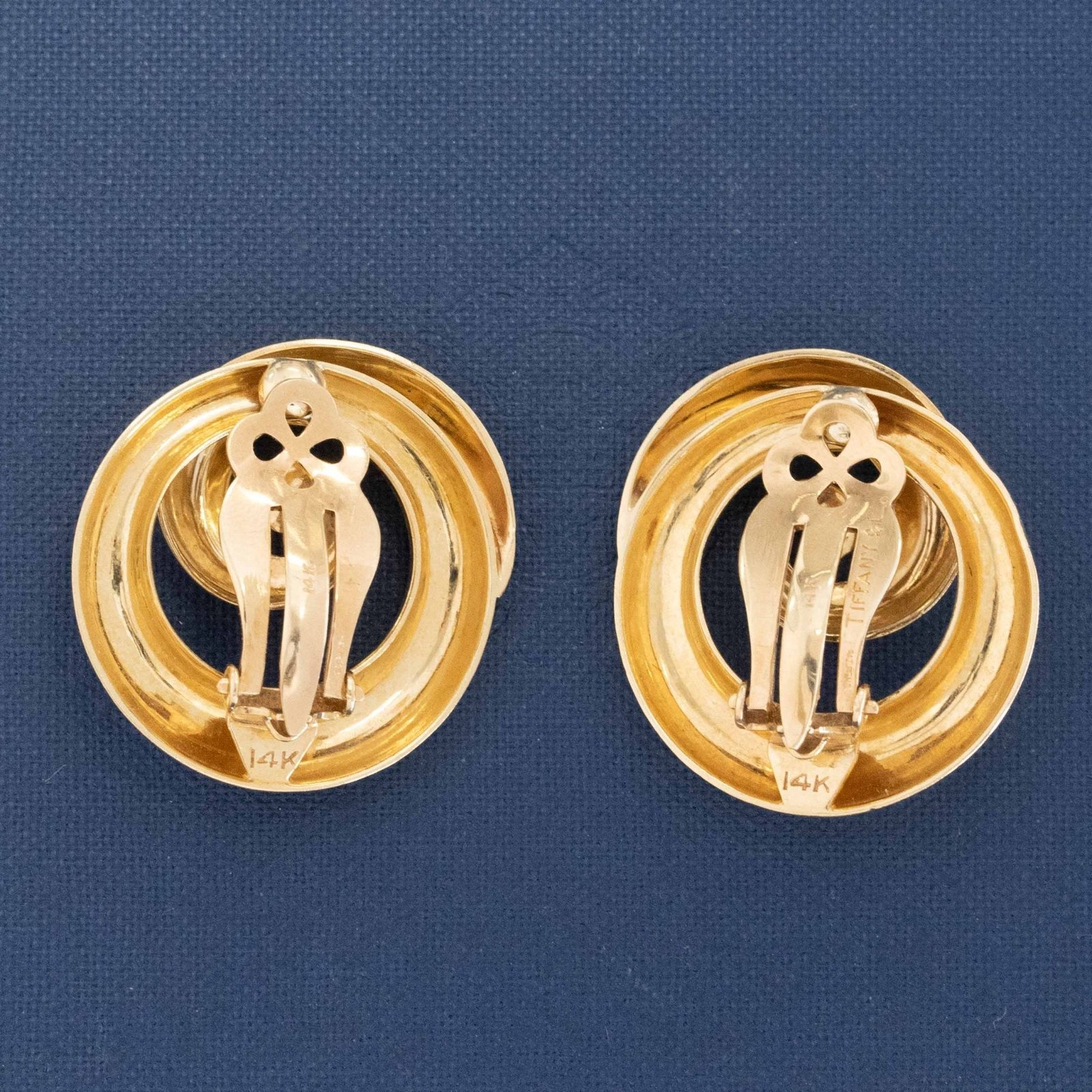 Vintage Swirl Clip-On Earrings, by Tiffany & Co. - Image 4