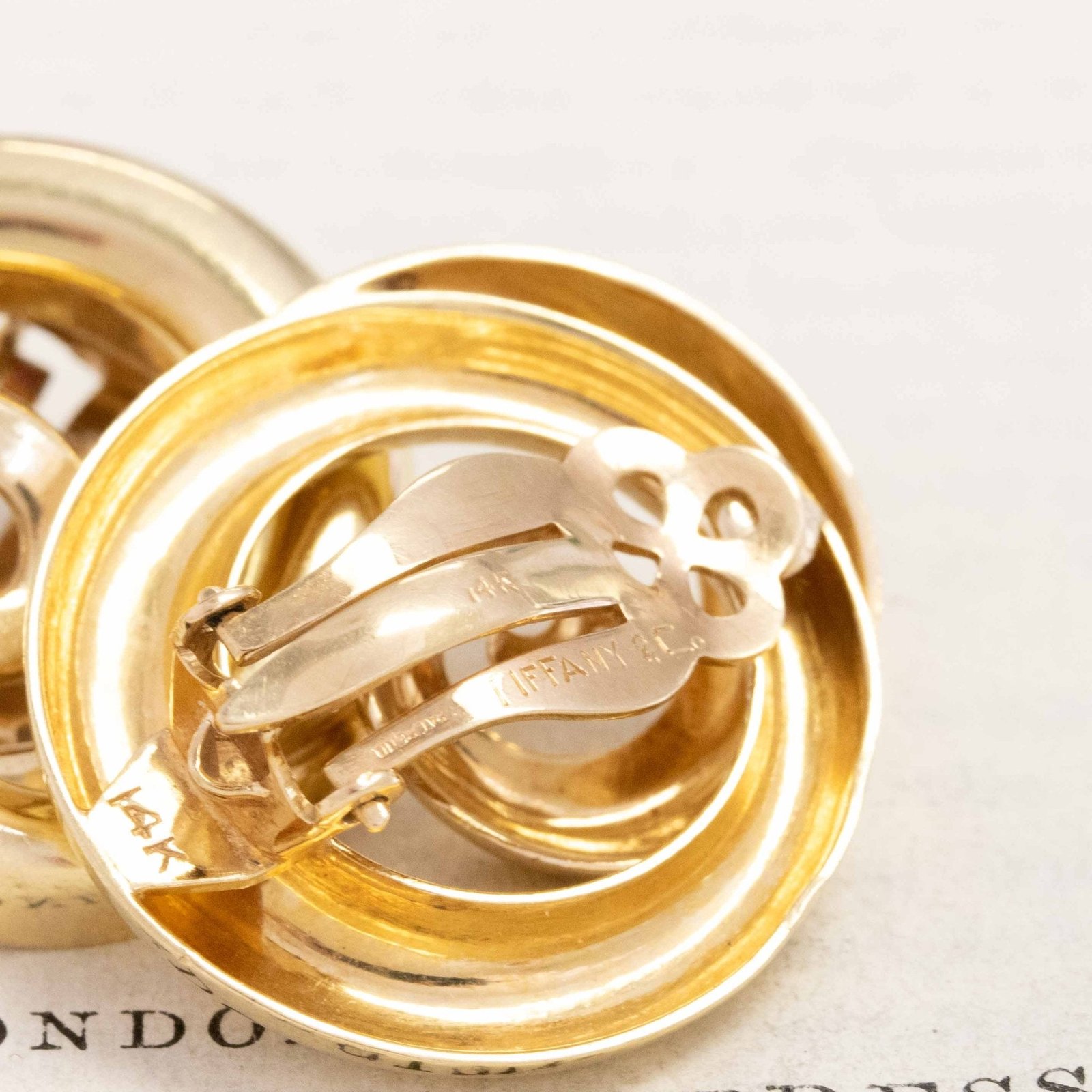 Vintage Swirl Clip-On Earrings, by Tiffany & Co. - Image 5