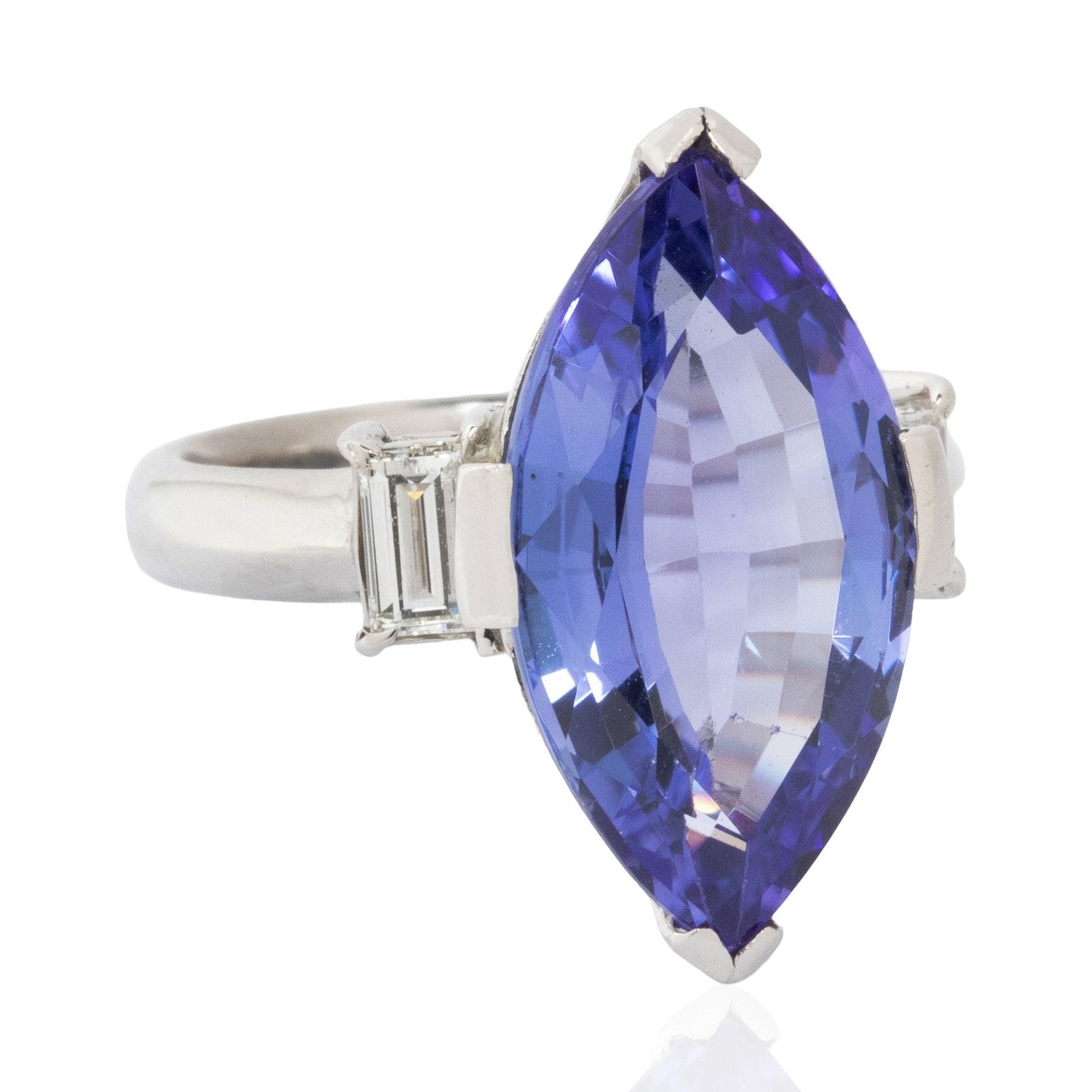 7.04ctw Vintage Tanzanite & Diamond Ring - Image 3
