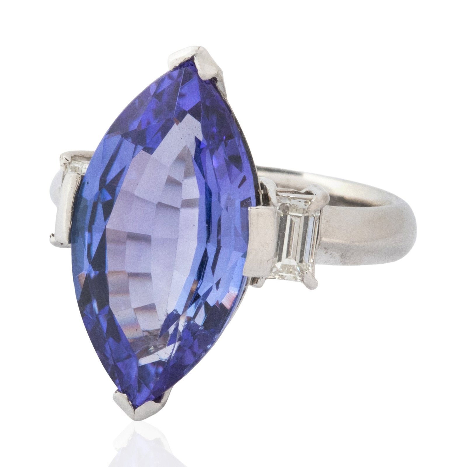 7.04ctw Vintage Tanzanite & Diamond Ring - Image 5