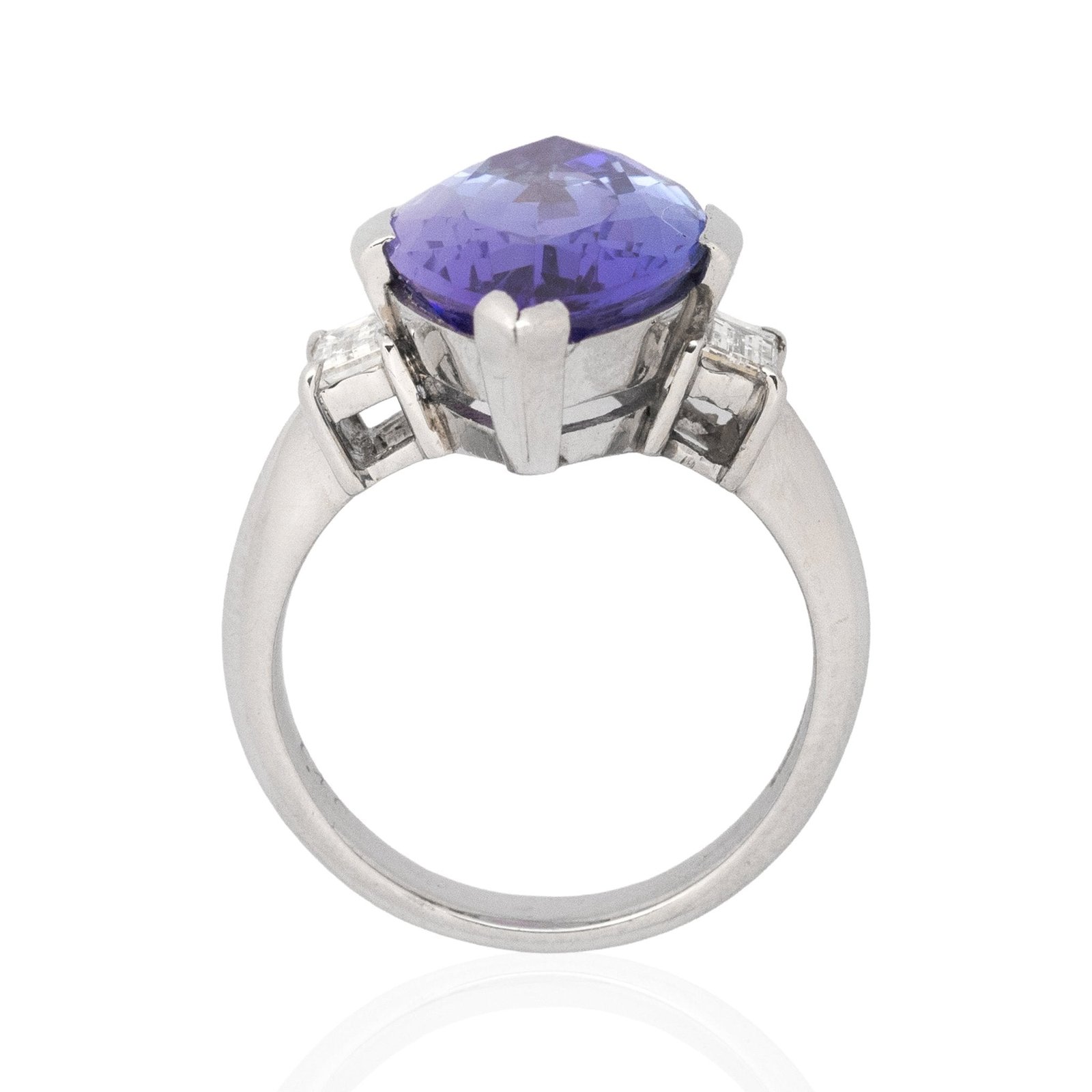 7.04ctw Vintage Tanzanite & Diamond Ring - Image 6