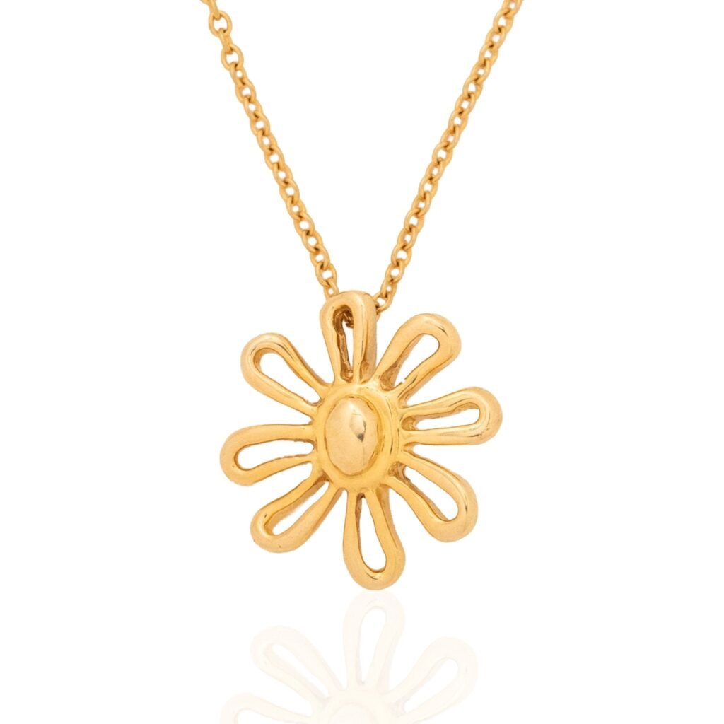 Vintage Daisy Flower Pendant, by Paloma Picasso for Tiffany & Co.