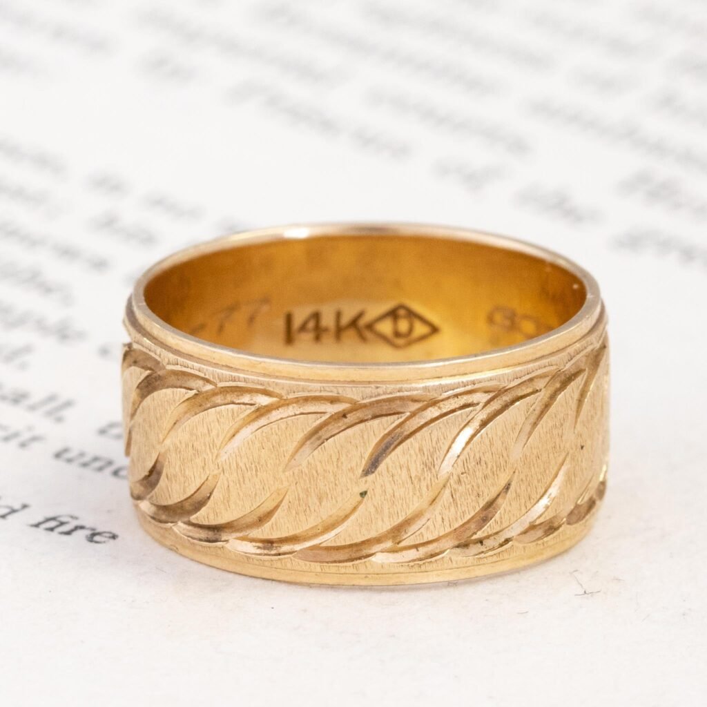 Vintage Wavy Wide Band, 9.5mm