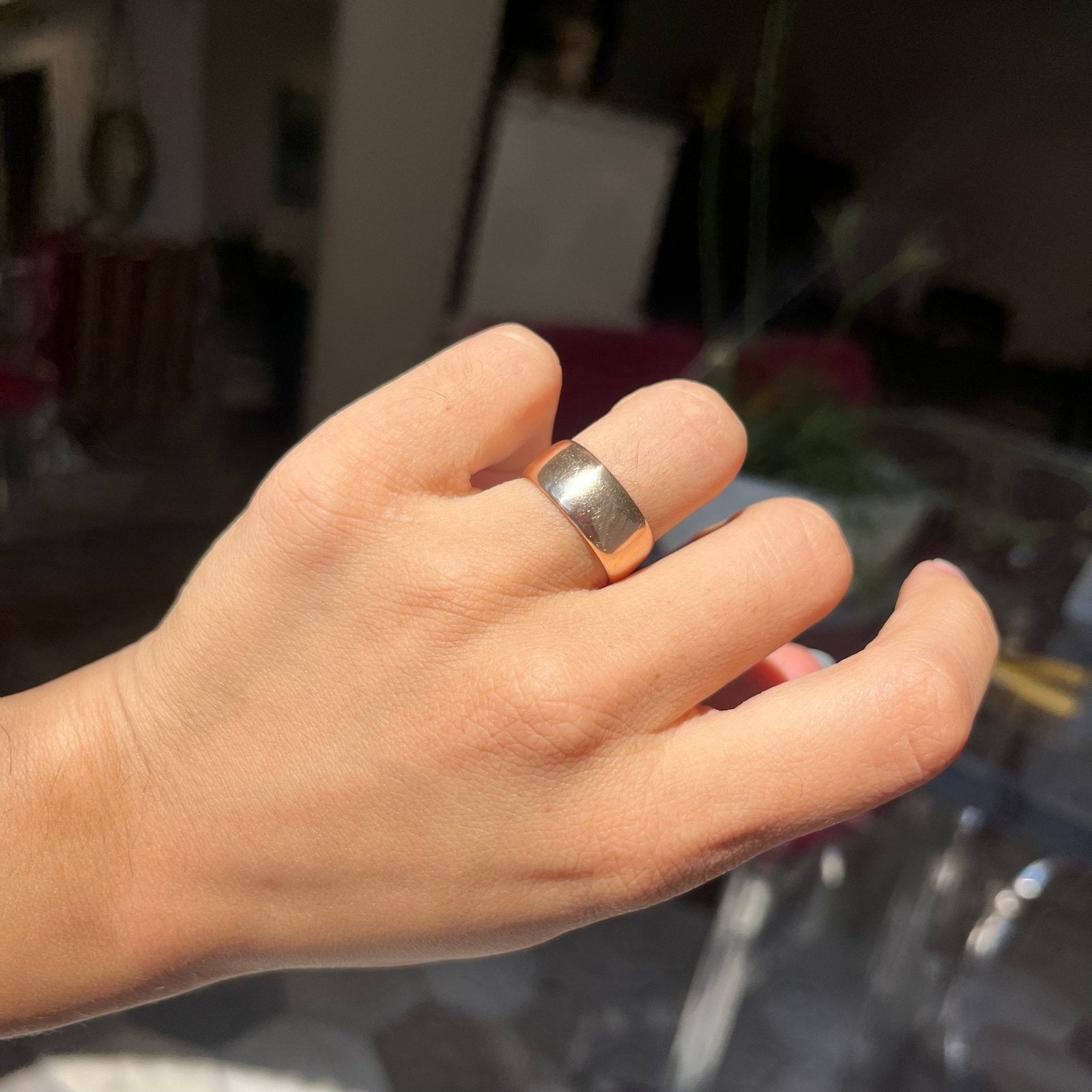 Vintage Wide Wedding Band, 8.15mm - Image 2