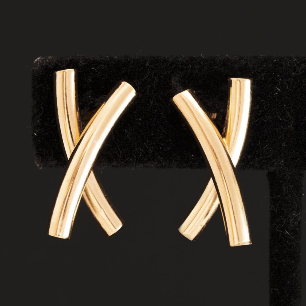 Vintage X Gold Earrings