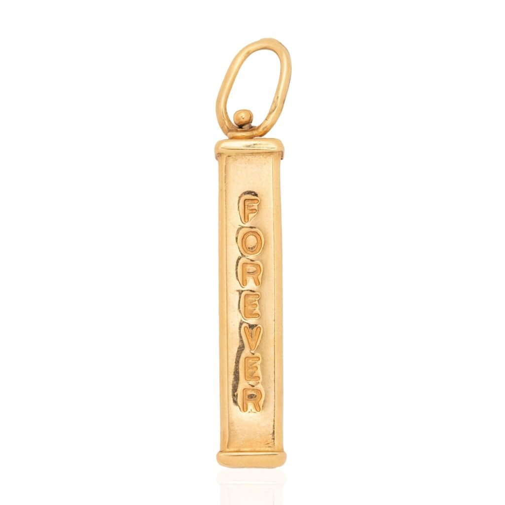 Vintage Yesterday, Today, Tomorrow, Forever Pendant, Italian